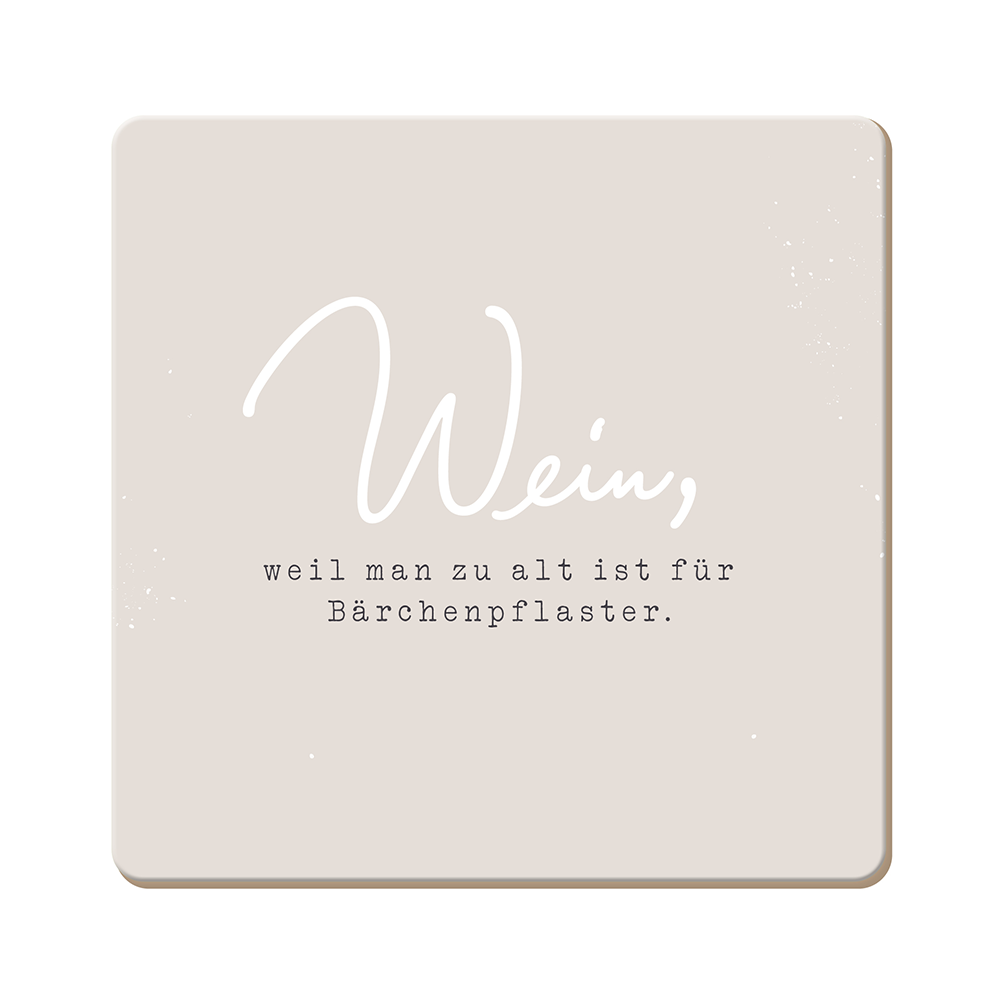 Korkuntersetzer 9,5x9,5cm - Ideal zum verschenken - Verschiedene Motive