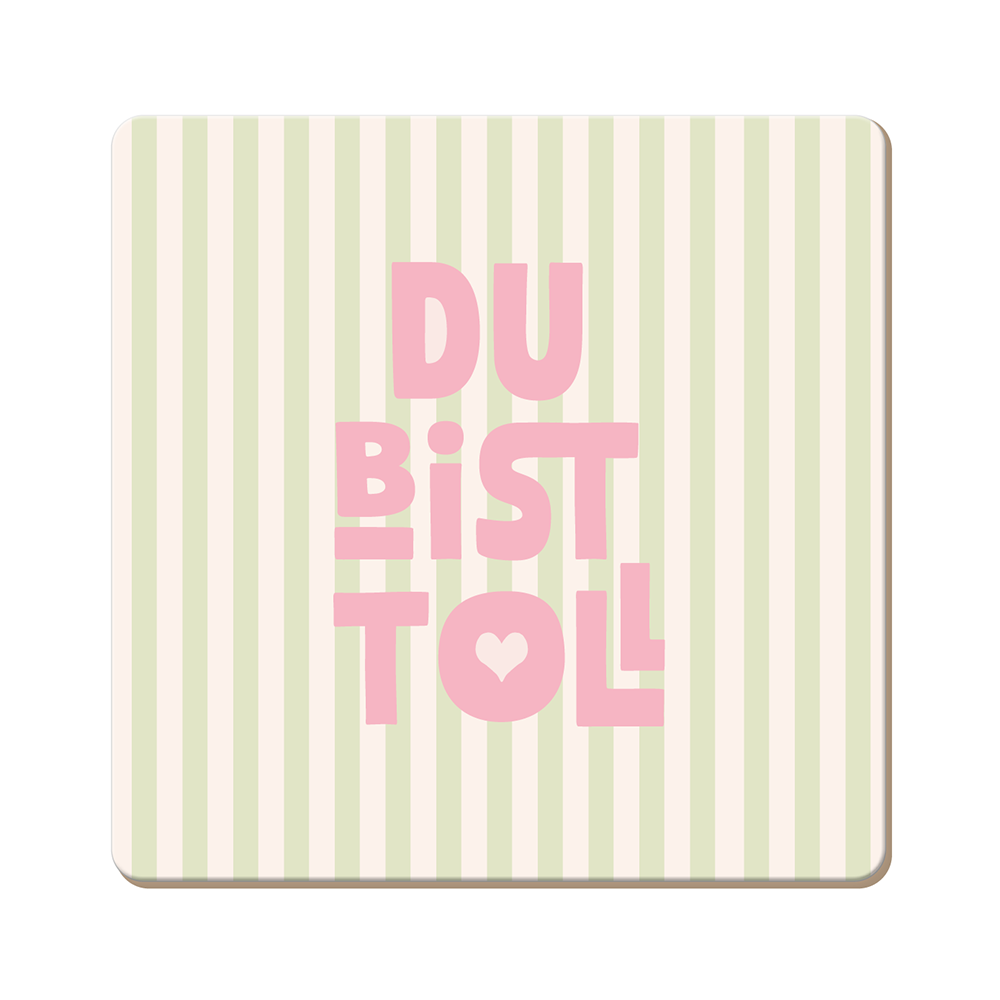 Korkuntersetzer 9,5x9,5cm - Ideal zum verschenken - Verschiedene Motive
