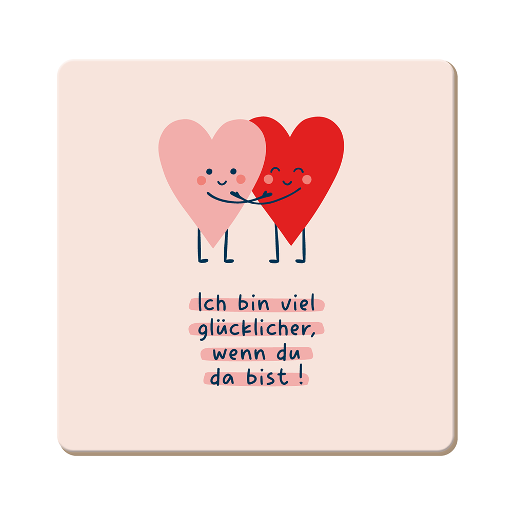 Korkuntersetzer 9,5x9,5cm - Ideal zum verschenken - Verschiedene Motive
