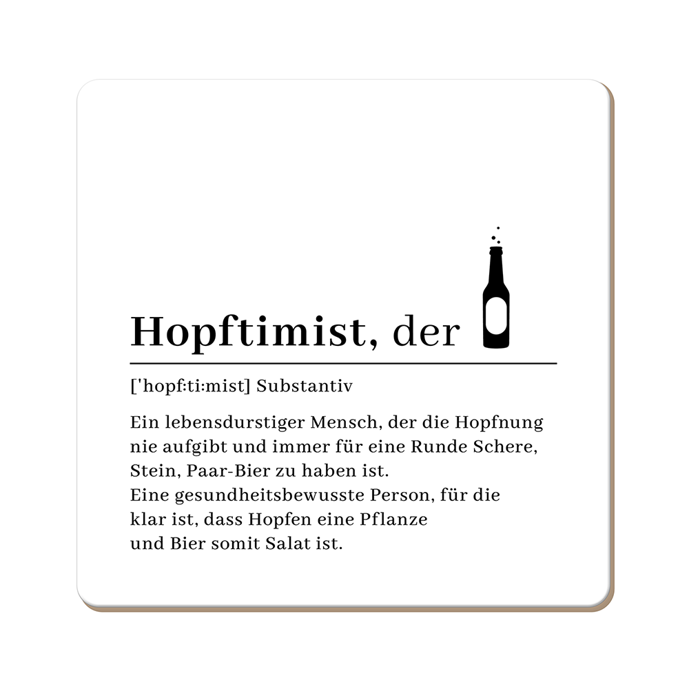 Korkuntersetzer 9,5x9,5cm - Ideal zum verschenken - Verschiedene Motive