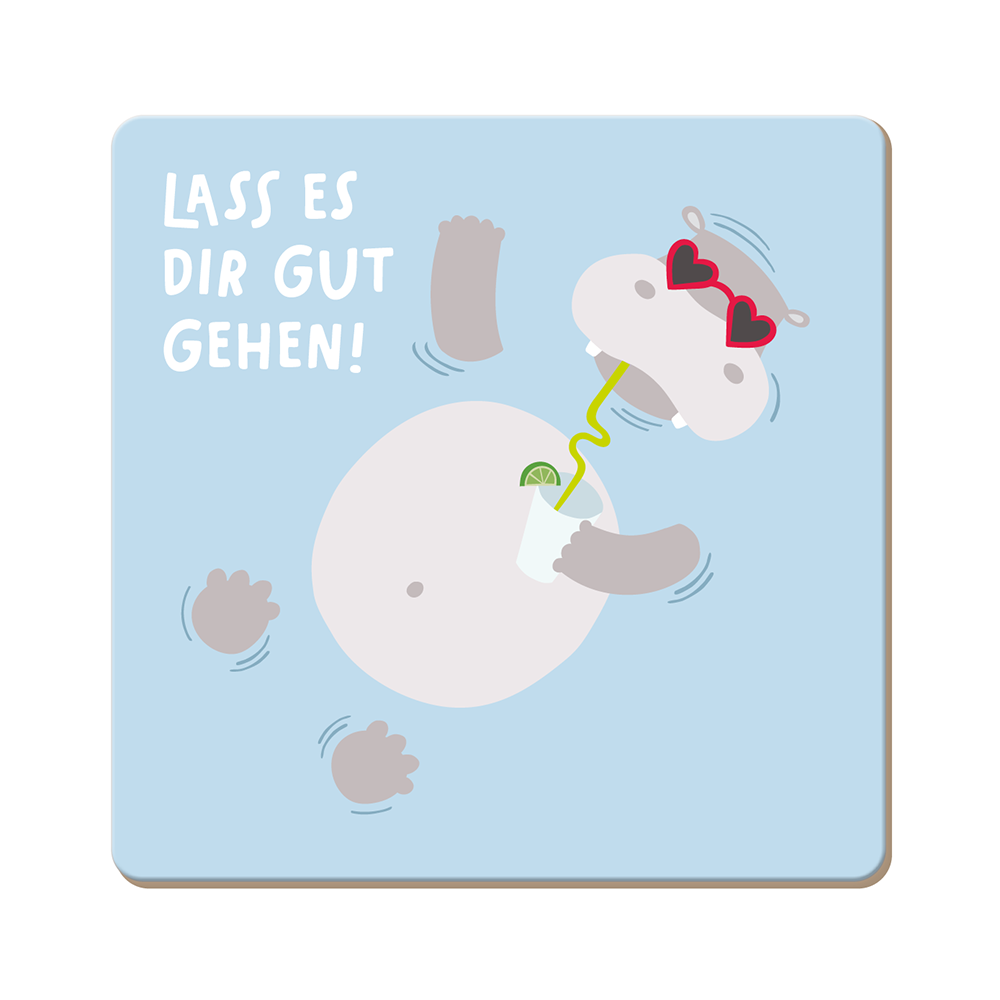 Korkuntersetzer 9,5x9,5cm - Ideal zum verschenken - Verschiedene Motive