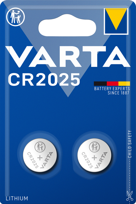 VARTA CR2025 Lithium Batterie 3V - 2er Packung
