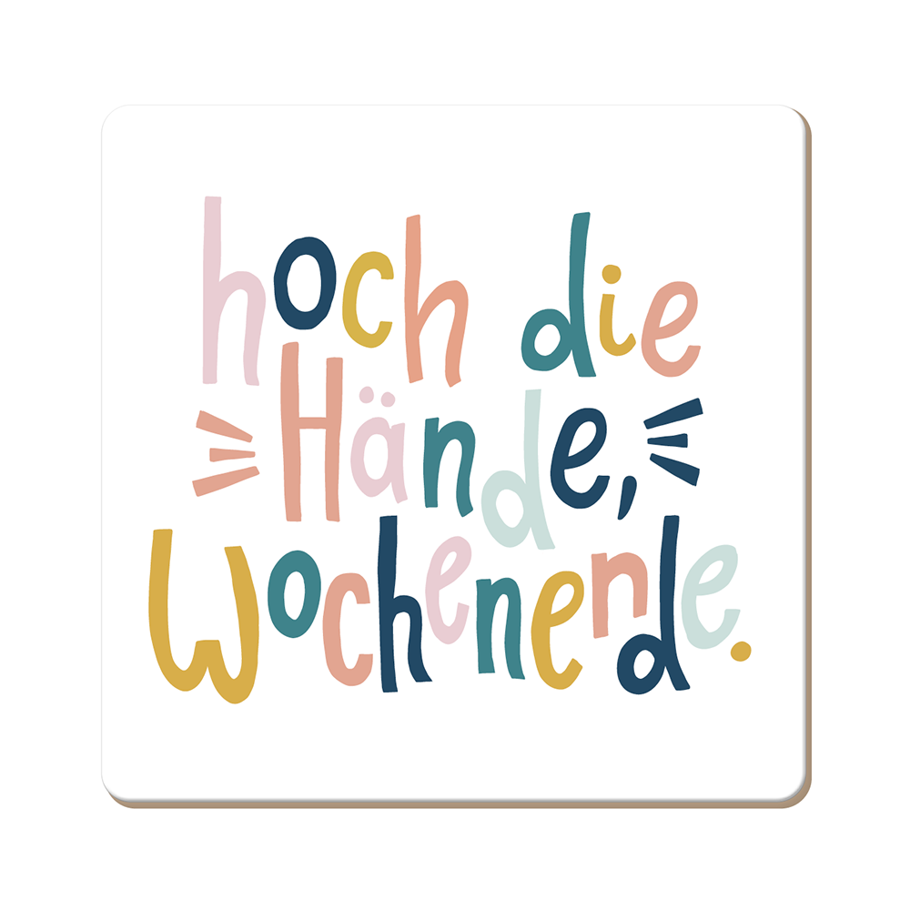 Korkuntersetzer 9,5x9,5cm - Ideal zum verschenken - Verschiedene Motive
