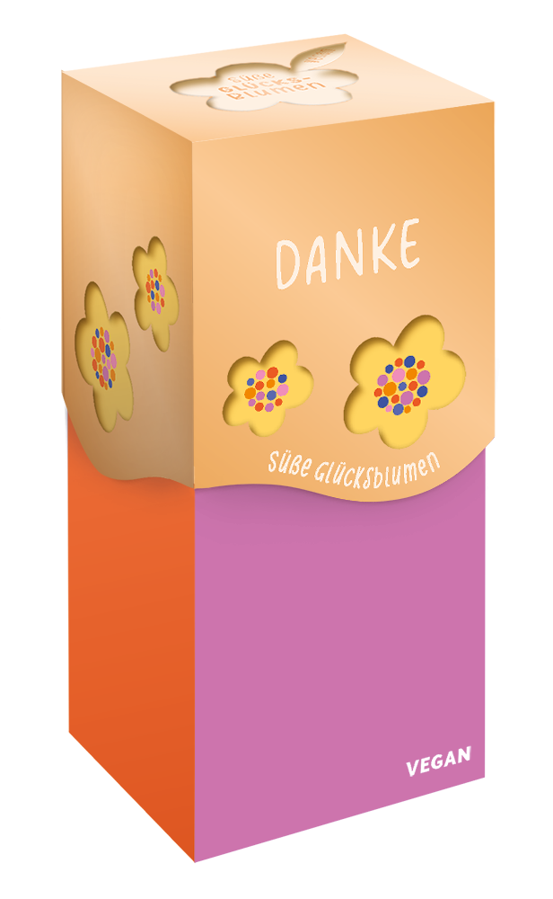 Süße Glücksblumen 80g Vegan (Ideal zum Verschenken)