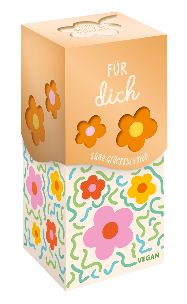 Süße Glücksblumen 80g Vegan (Ideal zum Verschenken)