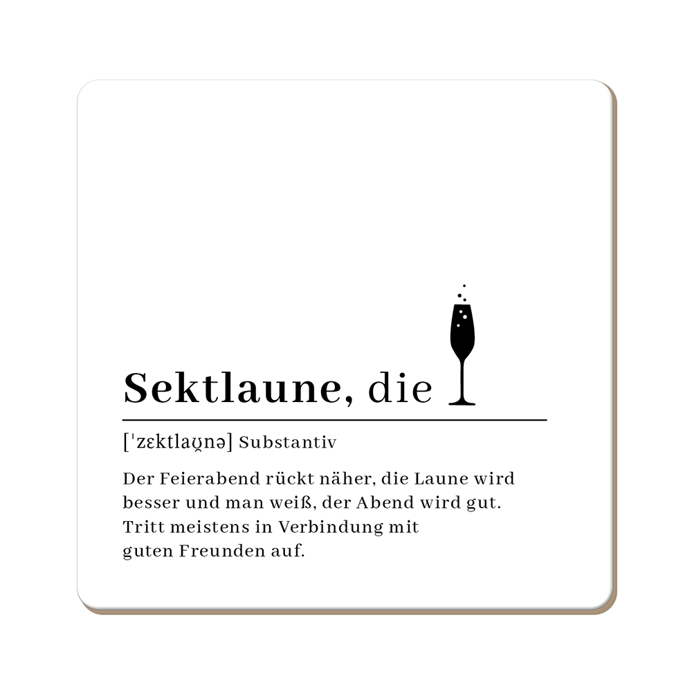 Korkuntersetzer 9,5x9,5cm - Ideal zum verschenken - Verschiedene Motive