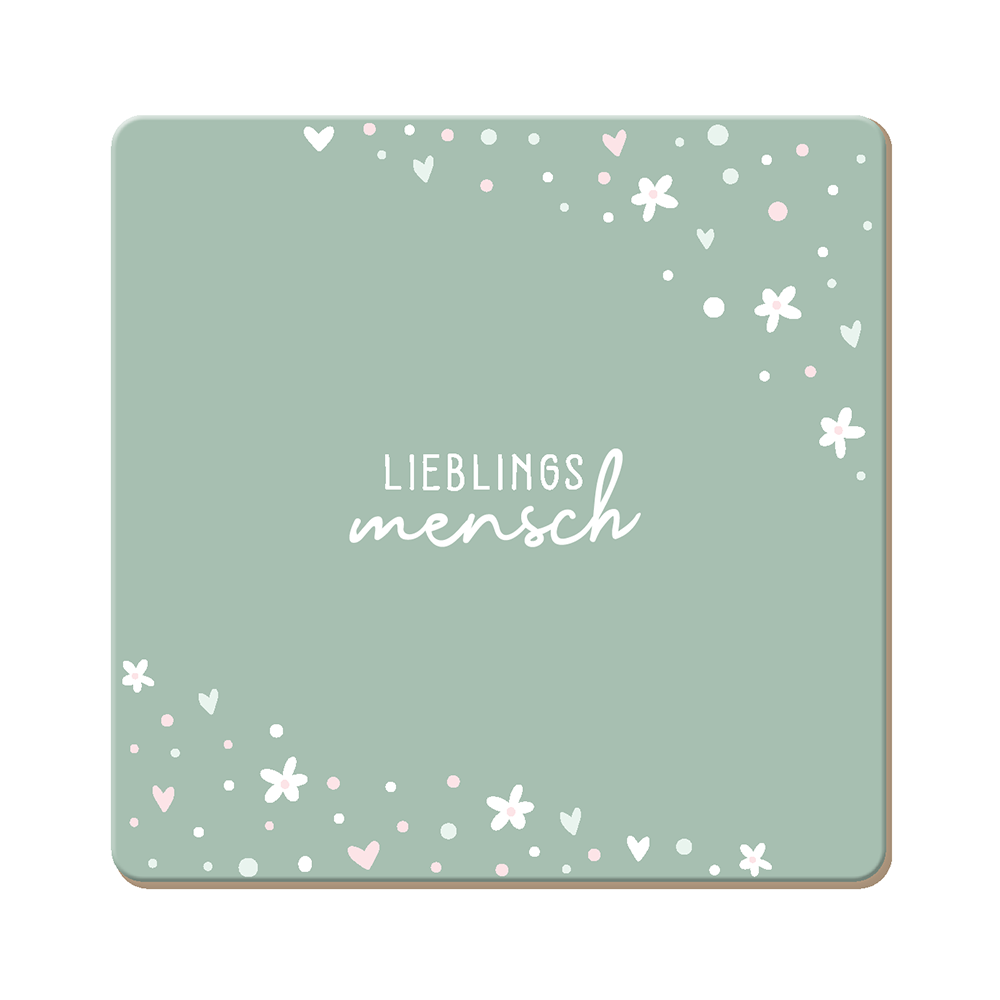 Korkuntersetzer 9,5x9,5cm - Ideal zum verschenken - Verschiedene Motive