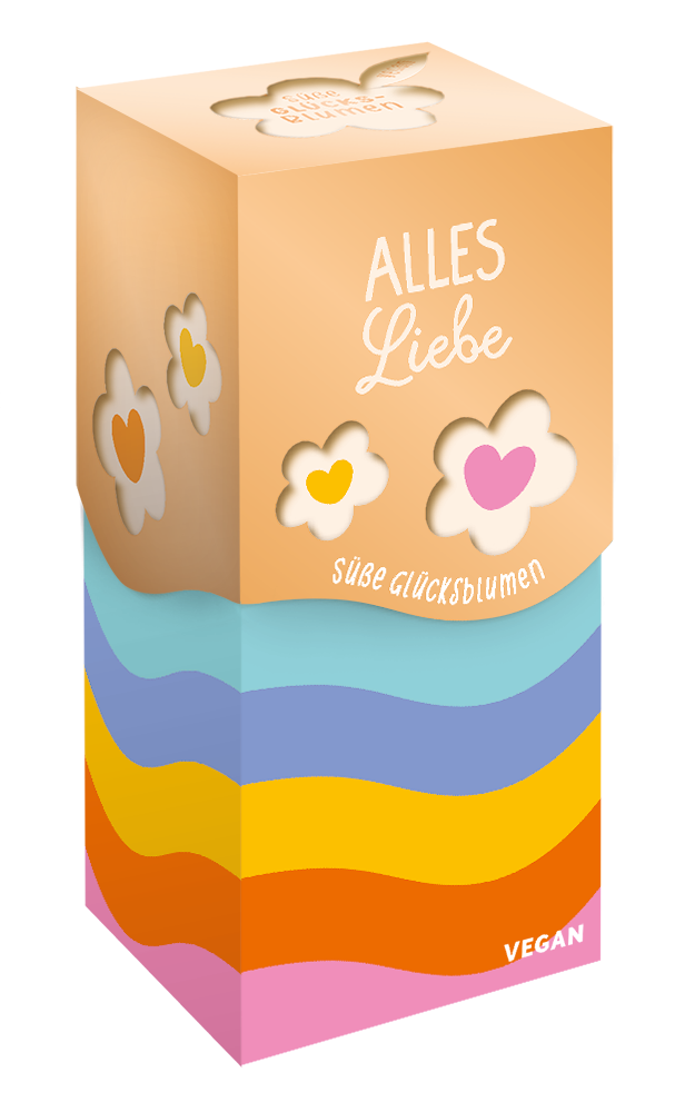 Süße Glücksblumen 80g Vegan (Ideal zum Verschenken)