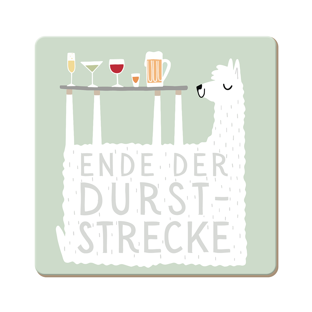 Korkuntersetzer 9,5x9,5cm - Ideal zum verschenken - Verschiedene Motive