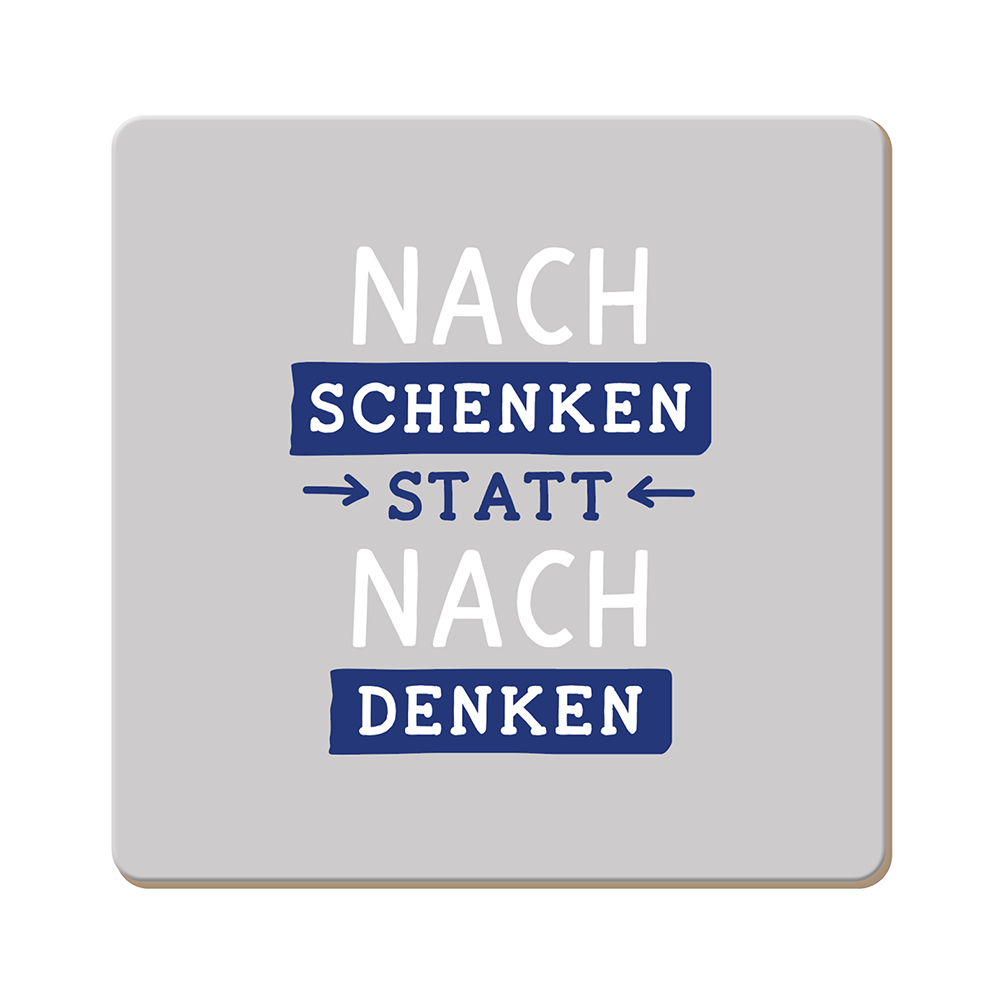 Korkuntersetzer 9,5x9,5cm - Ideal zum verschenken - Verschiedene Motive