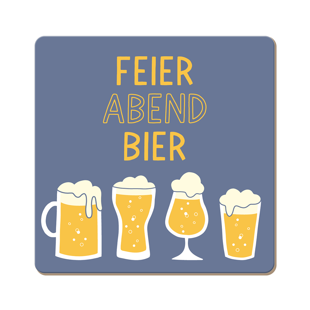 Korkuntersetzer 9,5x9,5cm - Ideal zum verschenken - Verschiedene Motive