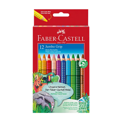Faber-Castell 12er Jumbo Grip Buntstifte