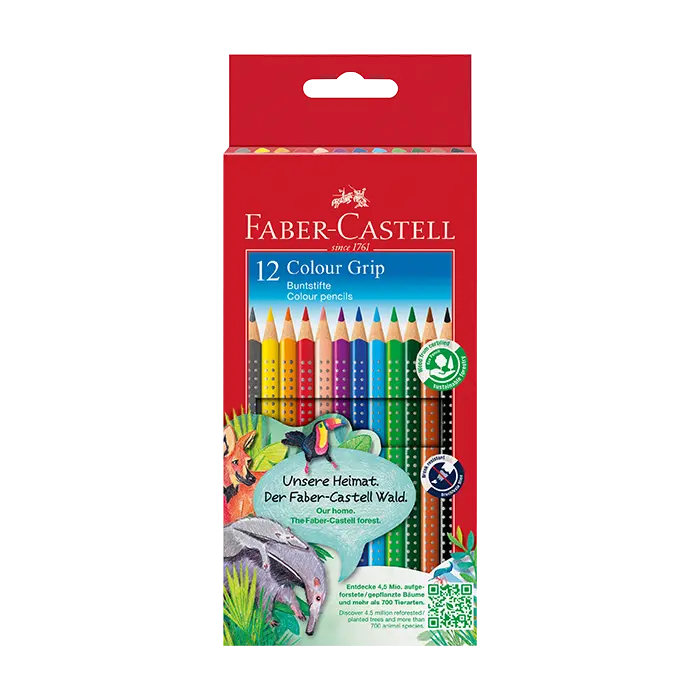 Faber-Castell Colour Grip Buntstift, 12er Kartonetui