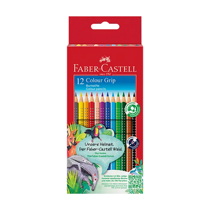 Faber-Castell Colour Grip Buntstift, 12er Kartonetui