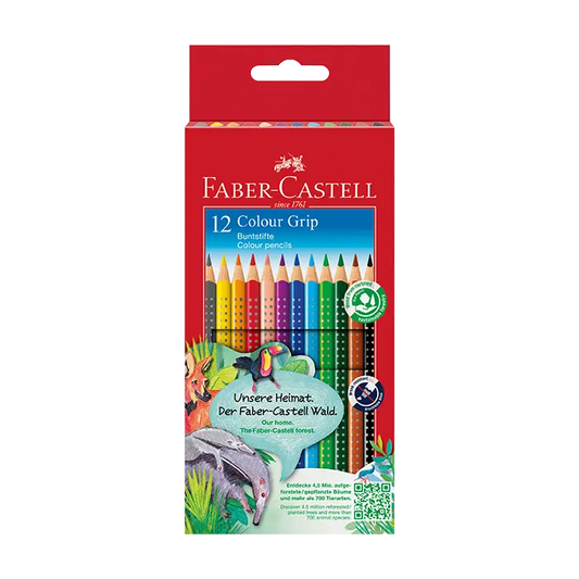 Faber-Castell Colour Grip Buntstift, 12er Kartonetui