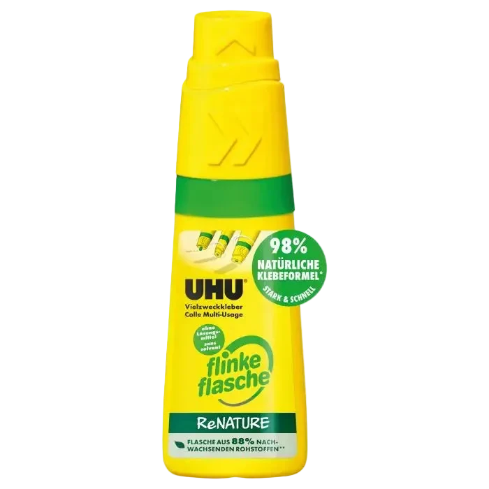 UHU VIELZWECKKLEBER flinke flasche ReNATURE, lösemittelf, nachfüllbar, 100 g