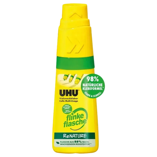 UHU VIELZWECKKLEBER flinke flasche ReNATURE, lösemittelf, nachfüllbar, 100 g