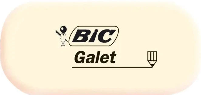 Radierer BIC® GALET, synthetischer Kautschuk, 28 x 13 x 58 mm
