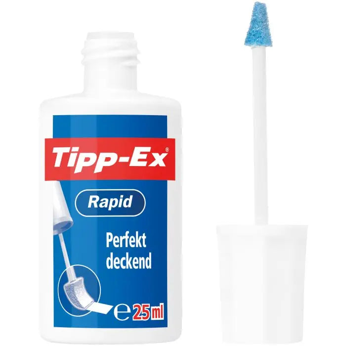 Korrekturfluid Tipp-Ex® Rapid, Flasche à 25 ml, weiß