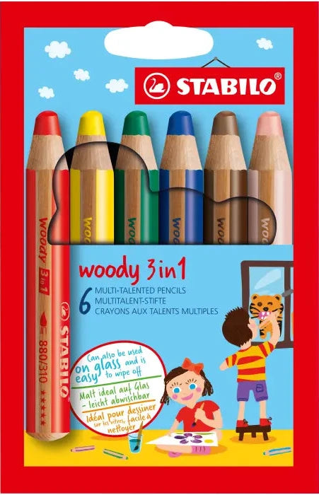 Multitalent-Stift STABILO® woody 3 in 1 Etui