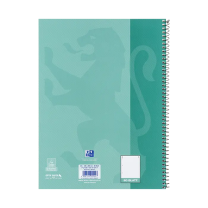 Oxford A4+ Collegeblock, punktkariert, 80 Blatt, SCRIBZEE® kompatibel, Grünblau