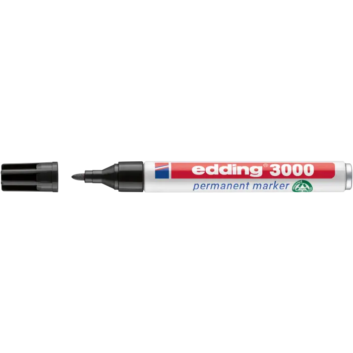 Permanentmarker edding 3000, 1,5-3mm, in verschiedenen Farben