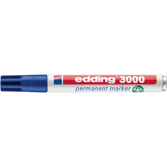 Permanentmarker edding 3000, 1,5-3mm, in verschiedenen Farben