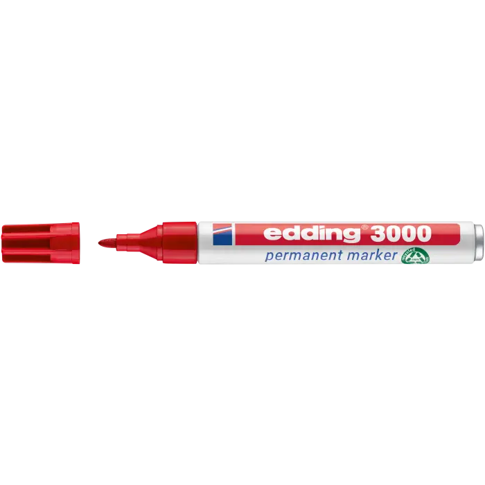 Permanentmarker edding 3000, 1,5-3mm, in verschiedenen Farben