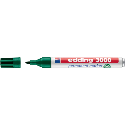 Permanentmarker edding 3000, 1,5-3mm, in verschiedenen Farben