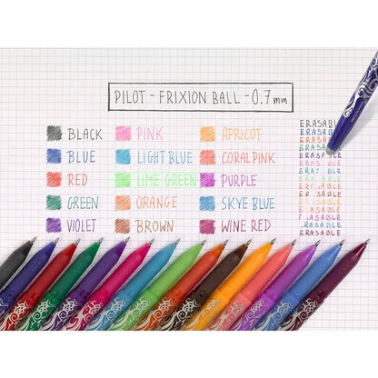 PILOT Tintenroller Frixion Ball 0.7 in verschiedenen Farben