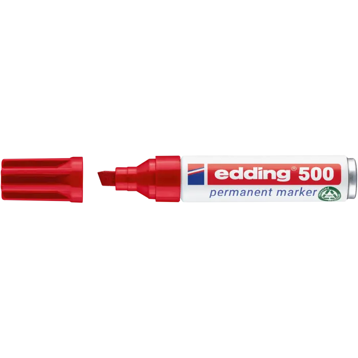 Permanentmarker edding 500, 2-7mm, in verschiedenen Farben
