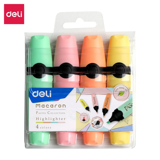 Keilspitzen Textmarker 4er Set
