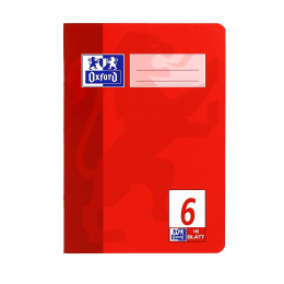 Oxford Schulheft A5, blanko, mit Linienblatt, Lineatur 6, 16 Blatt